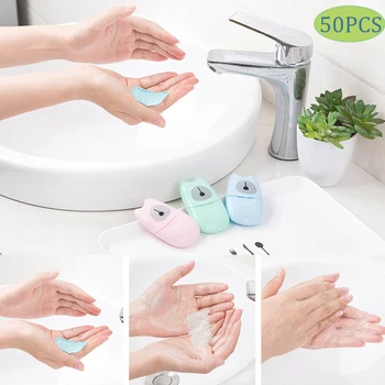 50Pcs/lot Portable Washing Hand Wipes Bath Travel Scented Slice Sheets Foaming Box Paper Soap Colorful Small Soap Tablets
50Pcs/lot Portable Washing Hand Wipes Bath Travel Scented Slice Sheets Foaming Box Paper Soap Colorful Small Soap Tablets