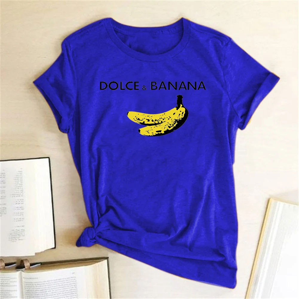 Funny Women T Shirt Dolce & Banana Printed JKP4761