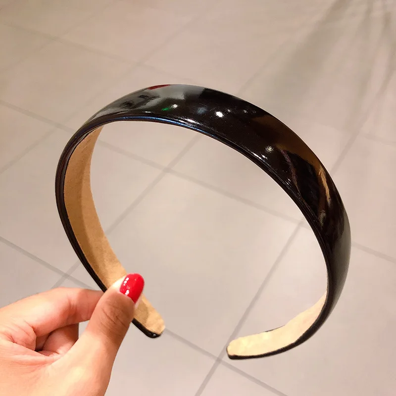 New Women Girls Headbands Candy Color Shiny PU Leather Hairbands Sweet Hair Hoop Holder Headwear INS Fashion Hair Accessories New Women Girls Headbands Candy Color Shiny PU Leather Hairbands Sweet Hair Hoop Holder Headwear INS Fashion Hair Accessories