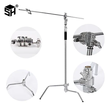Multi-function Photography Studio Heavy Lighting Century C Stand with Folding Legs, Grip Head and Arm Kit 
Multi-function Photography Studio Heavy Lighting Century C Stand with Folding Legs, Grip Head and Arm Kit