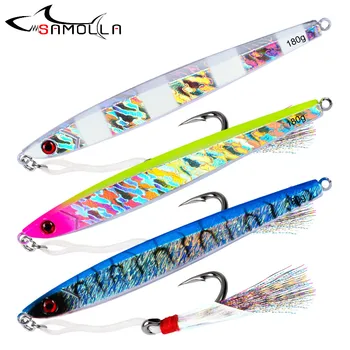 Jig Fishing Lure Weights 180G Holographic Slow Jigging Lure Lead Fish Metal Jig Fishing Lures Wobbler Artificial Hard Bait
Jig Fishing Lure Weights 180G Holographic Slow Jigging Lure Lead Fish Metal Jig Fishing Lures Wobbler Artificial Hard Bait