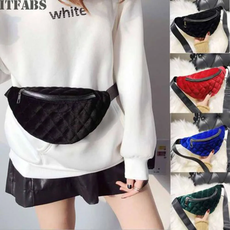 2019 New Brand Fashion Simple Cycling Belt Fashion Men Women Blue Logo Waist Bag Pack Outdoor Sport Bag