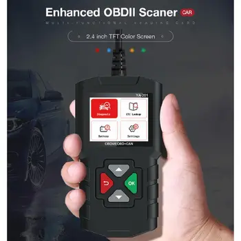 YA201 Code Reader OBD2 Car Fault Diagnostic Tool Multi-ECU Battery Testing Detector USB Update Auto Adapter Reading Card
YA201 Code Reader OBD2 Car Fault Diagnostic Tool Multi-ECU Battery Testing Detector USB Update Auto Adapter Reading Card