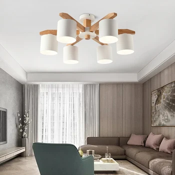 LED Chandelier Lights Nordic Wrought Iron Solid Wood Lighting Fixture Macaron Lamp For Bedroom Kitchen Decor Ceiling Light E27
LED Chandelier Lights Nordic Wrought Iron Solid Wood Lighting Fixture Macaron Lamp For Bedroom Kitchen Decor Ceiling Light E27