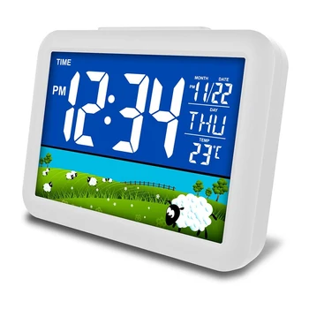 New Voice Control LED Digital Alarm Clock USB Charging LCD Desk Display Thermometer Calendar Alarm Clock Night Light Home Decor
New Voice Control LED Digital Alarm Clock USB Charging LCD Desk Display Thermometer Calendar Alarm Clock Night Light Home Decor