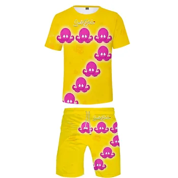 3D Harajuku Multiplayer Cool Fashion Sahbabii Rapper Style Fifth personality Short Sleeve Tee+Summer Beach shorts Men's Sets
3D Harajuku Multiplayer Cool Fashion Sahbabii Rapper Style Fifth personality Short Sleeve Tee+Summer Beach shorts Men's Sets