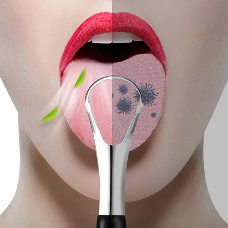 Tongue Cleaner Stainless Steel Scraper Reusable Tongue Scraper for Oral Care Oral Hygiene Odor Scraper Scraping
Tongue Cleaner Stainless Steel Scraper Reusable Tongue Scraper for Oral Care Oral Hygiene Odor Scraper Scraping