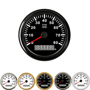 85mm Tachometer Car Boat Tacho Sensor Marine Tacho Meter with LCD Hourmeter 8000 RPM Boat Tachometer 12V/24V Red Backlight
85mm Tachometer Car Boat Tacho Sensor Marine Tacho Meter with LCD Hourmeter 8000 RPM Boat Tachometer 12V/24V Red Backlight