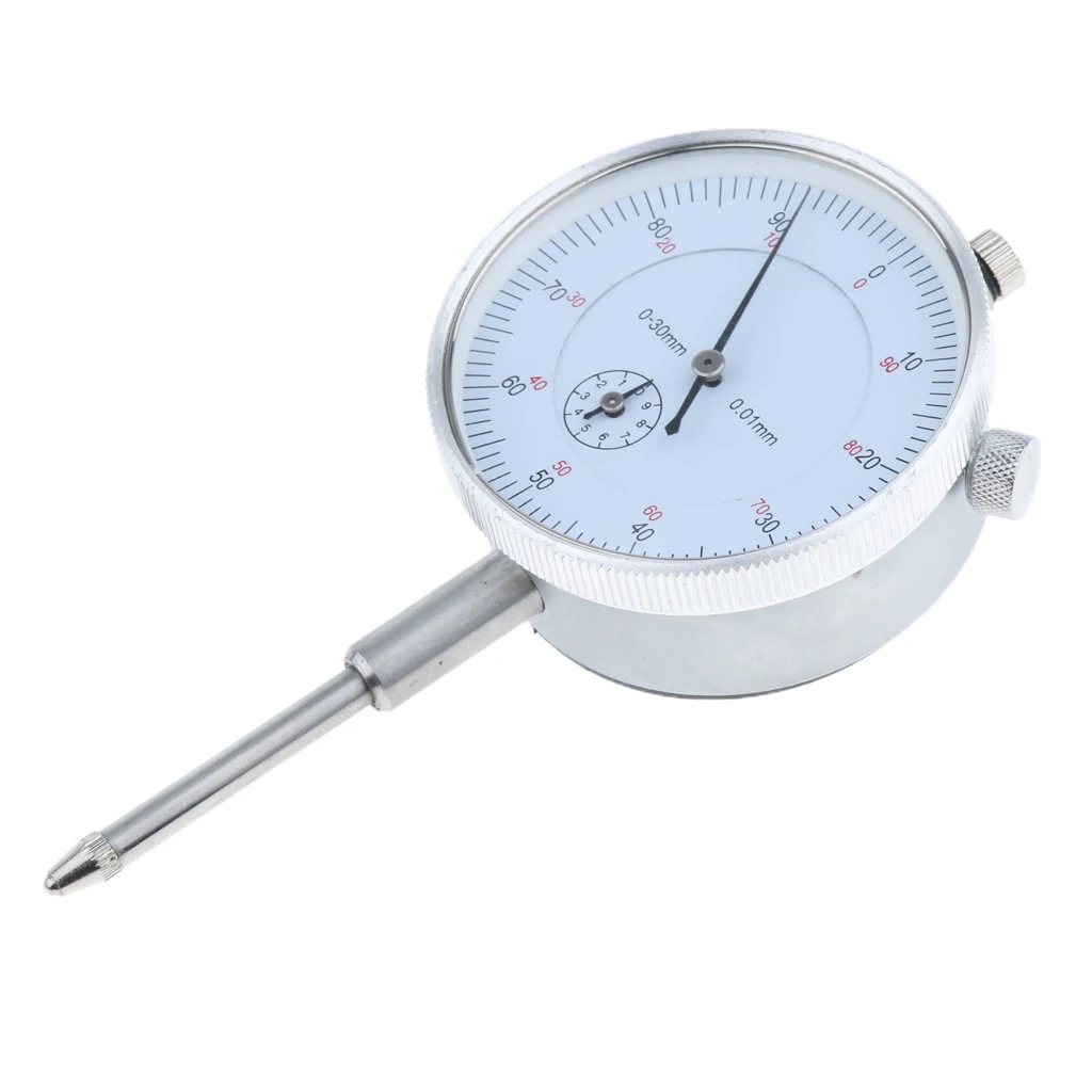 Precision Dial Test Indicator With Pointer, 0-30mm, Continuous clockwise pointer rotation displays units; Metric reading Precision Dial Test Indicator With Pointer, 0-30mm, Continuous clockwise pointer rotation displays units; Metric reading