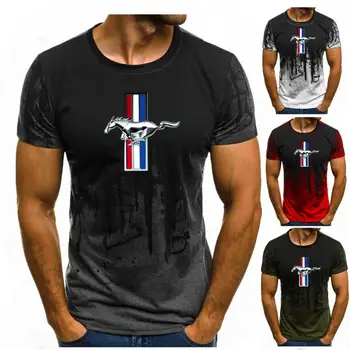 Ford Mustang T-shirt Men Gradient Color Short Sleeve Beefy Muscle Basic Solid Blouse Tee Shirt Top Casual Funny Tshirt Summer N
Ford Mustang T-shirt Men Gradient Color Short Sleeve Beefy Muscle Basic Solid Blouse Tee Shirt Top Casual Funny Tshirt Summer N