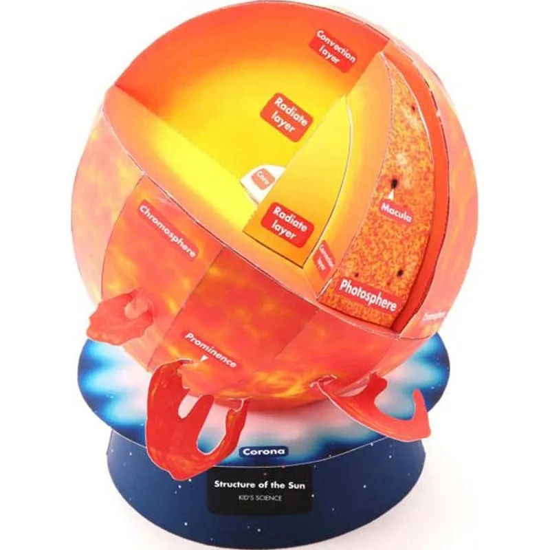 Sun Structure Natural Science Making Paper-cut Model DIY 3D Paper Card Model Building Sets Construction Toys Educational Toys
Sun Structure Natural Science Making Paper-cut Model DIY 3D Paper Card Model Building Sets Construction Toys Educational Toys