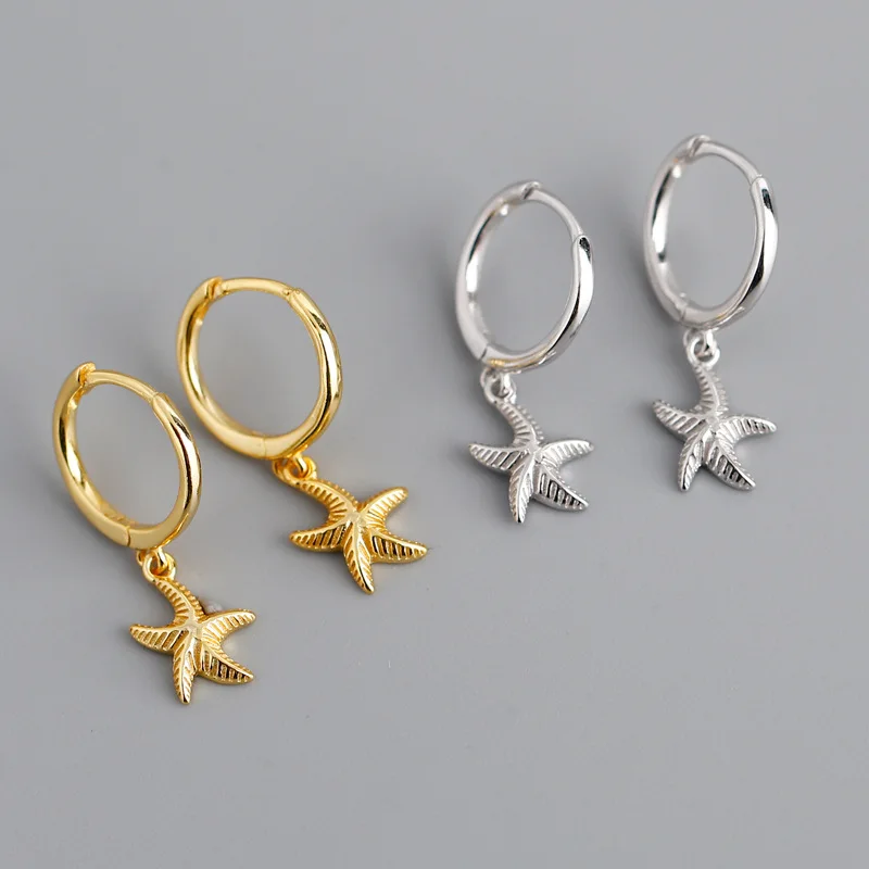 Starfish Earrings Genuine 925 Sterling Silver Cute Starfish Drop Earring Summer Jewelry for Women Girls
Starfish Earrings Genuine 925 Sterling Silver Cute Starfish Drop Earring Summer Jewelry for Women Girls