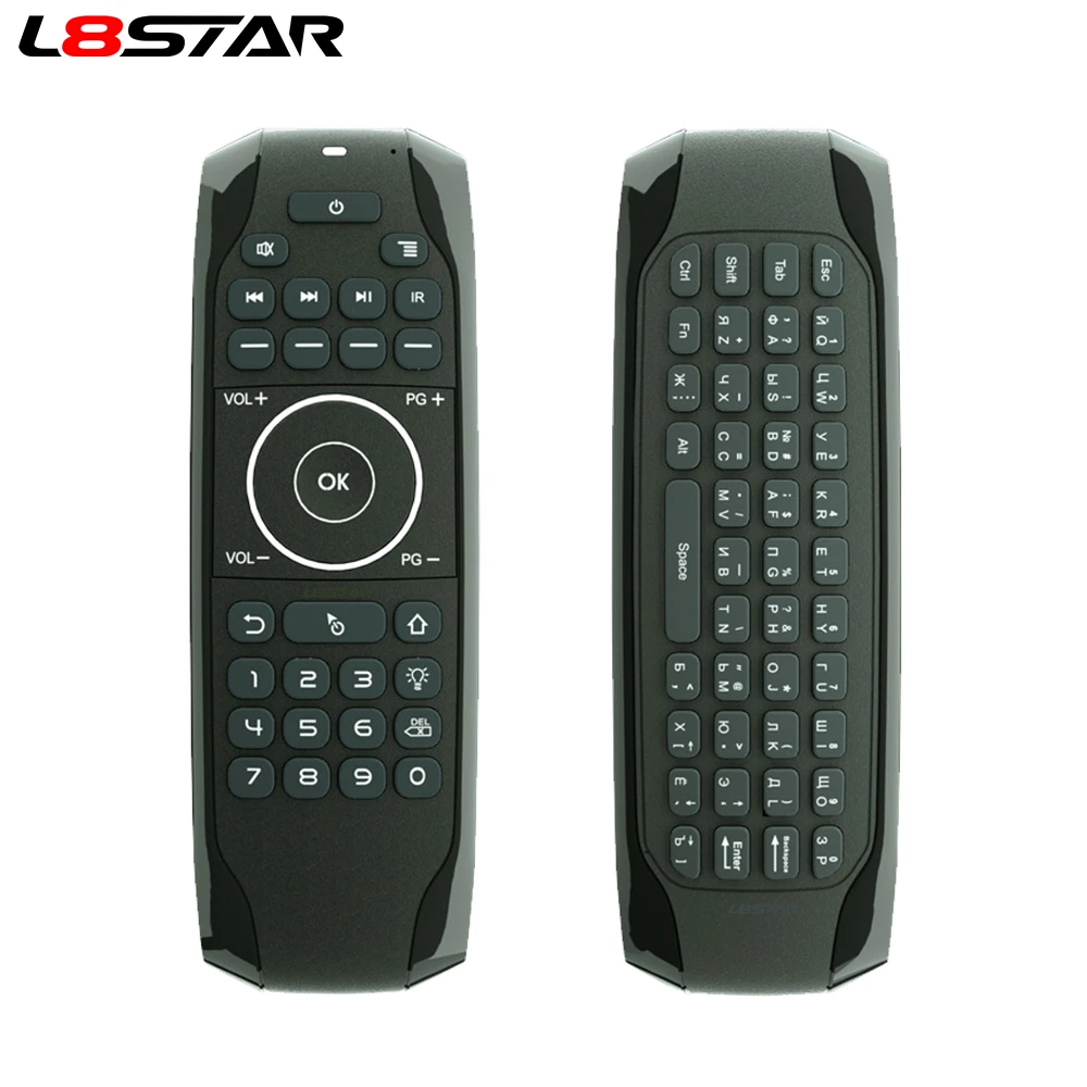 Russian Mini keyboard G7V Backlit Voice Search Smart Air Mouse Gyroscope IR Learning 2.4G Wireless remote for Android TV BOX
Russian Mini keyboard G7V Backlit Voice Search Smart Air Mouse Gyroscope IR Learning 2.4G Wireless remote for Android TV BOX