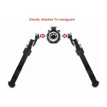 

Airsoft M4 AR 15 gun Accessories aluminum tactical V8 Separated bipod M-Lok system for hunting black