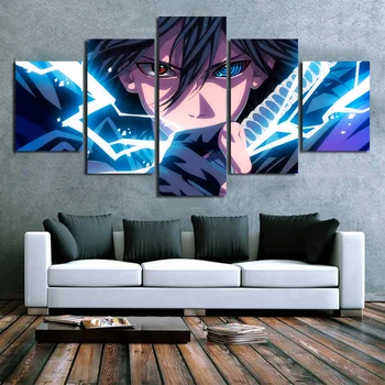Canvas Painting Pictures 5 Pieces Japan Anime Naruto Sasuke Wall Art Prints Modular Poster For Living Room Home Decoration
Canvas Painting Pictures 5 Pieces Japan Anime Naruto Sasuke Wall Art Prints Modular Poster For Living Room Home Decoration