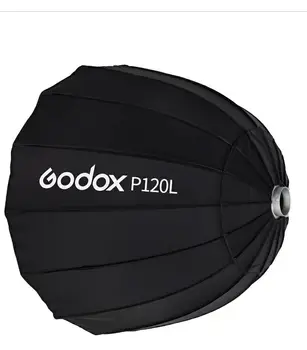 Godox P120L 120cm Portable Deep Parabolic Softbox Bowens Mount Reflector Photo Studio Softbox for Studio Flash
Godox P120L 120cm Portable Deep Parabolic Softbox Bowens Mount Reflector Photo Studio Softbox for Studio Flash