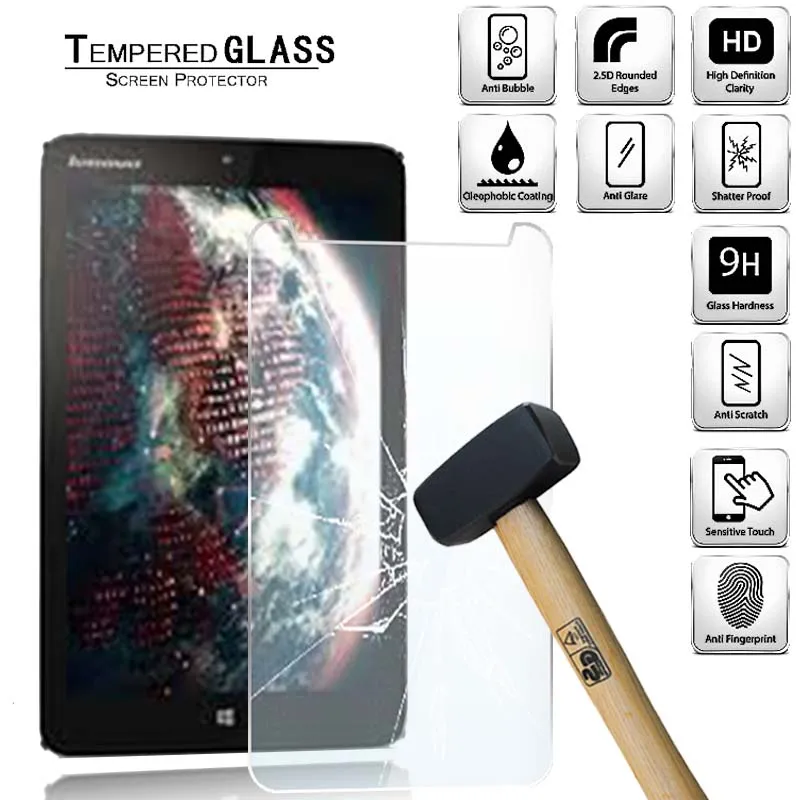 Tablet Tempered Glass Screen Protector Cover for Lenovo Miix 2 8.0 incn Anti-Fingerprint Anti-Screen Breakage HD Tempered Film
Tablet Tempered Glass Screen Protector Cover for Lenovo Miix 2 8.0 incn Anti-Fingerprint Anti-Screen Breakage HD Tempered Film