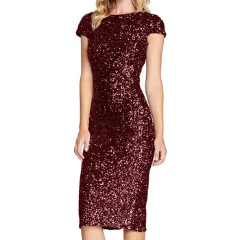 Sexy Sequined Dresses Woman Party Night Women Backless Bodycon Dress Ladies Short Sleeve Slim Party Dress Vestidos 2020 2020
Sexy Sequined Dresses Woman Party Night Women Backless Bodycon Dress Ladies Short Sleeve Slim Party Dress Vestidos 2020 2020