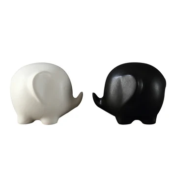 white and black porcelain elephant statue desktop room decorations ornament home decor crafts ceramic animal figurines gifts
white and black porcelain elephant statue desktop room decorations ornament home decor crafts ceramic animal figurines gifts