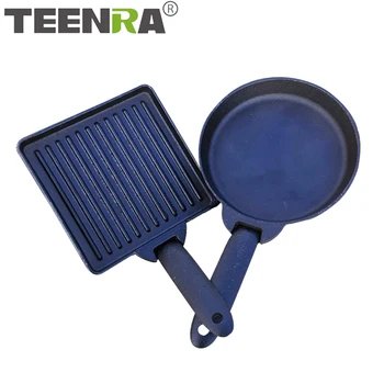TEENRA Cast Iron Frying Pan Non-stick Iron Pan Mini Egg Pot Foldable Frying Pot Outdoor BBQ Pan Kitchen Breakfast Steak Pot 
TEENRA Cast Iron Frying Pan Non-stick Iron Pan Mini Egg Pot Foldable Frying Pot Outdoor BBQ Pan Kitchen Breakfast Steak Pot