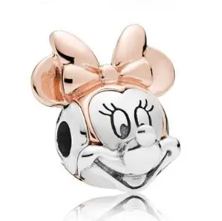 Original 925 Sterling Silver Bead Rose Gold Minnie Mouse Charm Fit Pandora Women Bracelet & Necklace Diy Jewelry 
Original 925 Sterling Silver Bead Rose Gold Minnie Mouse Charm Fit Pandora Women Bracelet & Necklace Diy Jewelry