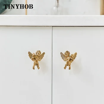 European Style Angel Brass Knobs and Handles Vintage Metal Cabinet Handles Drawer Pull Furniture Artistic Furniture Accessoires
European Style Angel Brass Knobs and Handles Vintage Metal Cabinet Handles Drawer Pull Furniture Artistic Furniture Accessoires