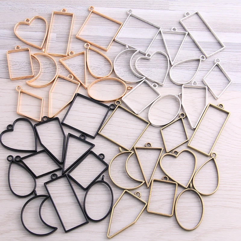 SWEET BELL 30Pc/3set Border mold Assorted Geometric Hollow Pressed Flower Frame Pendant Resin Jewelry Making
SWEET BELL 30Pc/3set Border mold Assorted Geometric Hollow Pressed Flower Frame Pendant Resin Jewelry Making