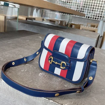 Female Bag Small Bag Horsebit Leather Saddle Bag Female 2020 New Trendy One-shoulder Diagonal Handbag Women Bags Designer 
Female Bag Small Bag Horsebit Leather Saddle Bag Female 2020 New Trendy One-shoulder Diagonal Handbag Women Bags Designer