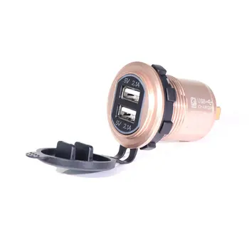 KWG-L5 Metal Car Phone Charger Modification Car Motorcycle USB Power Socket Dual USB Vehicle Charger 5V4.2A Waterproof
KWG-L5 Metal Car Phone Charger Modification Car Motorcycle USB Power Socket Dual USB Vehicle Charger 5V4.2A Waterproof