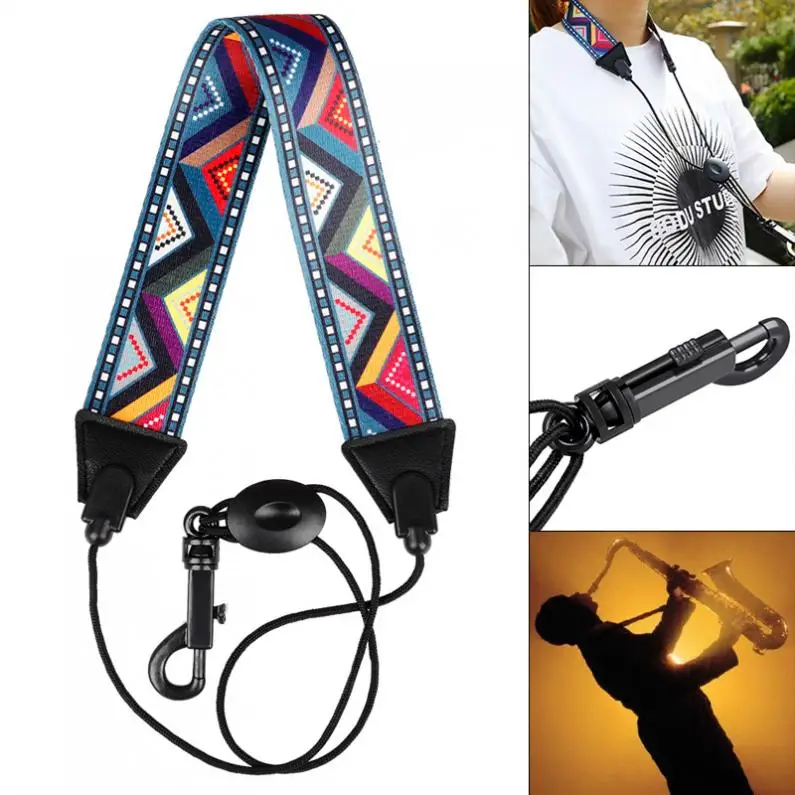 Colored Diagonal Pattern Polyester Saxophone Neck Strap Shoulder Strap for Alto / Soprano / Tenor SaxophoneSaxophone Strap
Colored Diagonal Pattern Polyester Saxophone Neck Strap Shoulder Strap for Alto / Soprano / Tenor SaxophoneSaxophone Strap