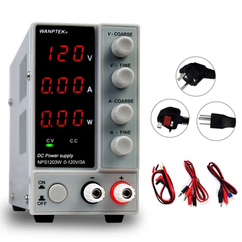 NPS1203W three window display DC power supply 120V3A variable 0.1V 0.01A 360W laboratory switch electroplating power supply
NPS1203W three window display DC power supply 120V3A variable 0.1V 0.01A 360W laboratory switch electroplating power supply