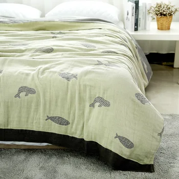 Cotton Muslin Towel Throw Blanket For Beds Picnic Travel Airplane Bedding Queen Summer King(Fish) Kids Bedspread Coverlet Soft
Cotton Muslin Towel Throw Blanket For Beds Picnic Travel Airplane Bedding Queen Summer King(Fish) Kids Bedspread Coverlet Soft