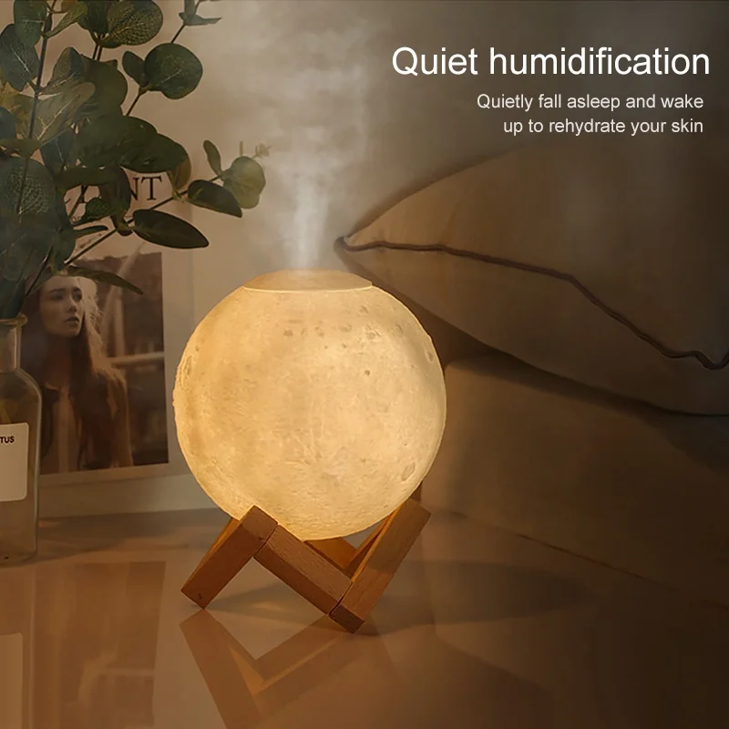 New 880ML Moon Air Humidifier Essential Oil Diffuser Air Purifier Ultrasonic Mist Humidifier for Home Office Humidifying
New 880ML Moon Air Humidifier Essential Oil Diffuser Air Purifier Ultrasonic Mist Humidifier for Home Office Humidifying