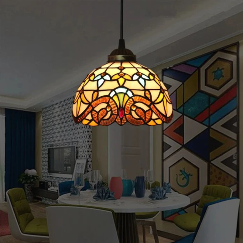 20CM Tiffany Pendant Light Single Head Corridor Aisle Lights Balcony Porch Creative Pendant Lights 
20CM Tiffany Pendant Light Single Head Corridor Aisle Lights Balcony Porch Creative Pendant Lights