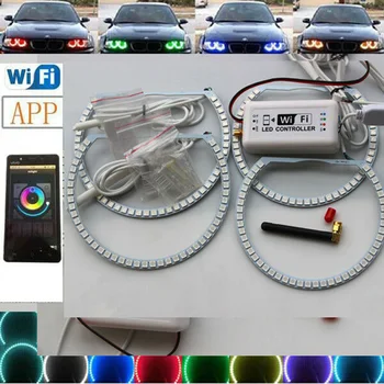 WIFI Remote RGB Multi-Color LED Angel Eye Light For BMW E38 E39 E46 3 5 7 Series Car Styling Accessories
WIFI Remote RGB Multi-Color LED Angel Eye Light For BMW E38 E39 E46 3 5 7 Series Car Styling Accessories
