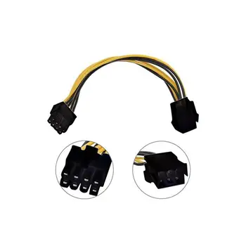 1PC 6 Pin Feamle to 8 Pin Male PCI Express Power Converter Cable CPU Video Graphics Card 6Pin to 8Pin PCIE Power Cable
1PC 6 Pin Feamle to 8 Pin Male PCI Express Power Converter Cable CPU Video Graphics Card 6Pin to 8Pin PCIE Power Cable