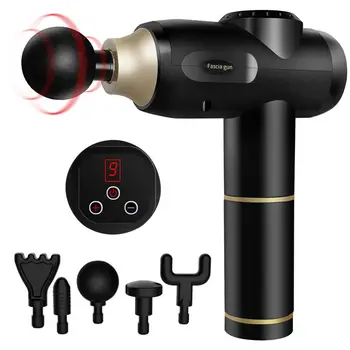Muscle Massage Gun Sport Therapy Massager Body Relaxation Pain Relief Slimming Shaping Massager 4 Heads With Carrying case 
Muscle Massage Gun Sport Therapy Massager Body Relaxation Pain Relief Slimming Shaping Massager 4 Heads With Carrying case