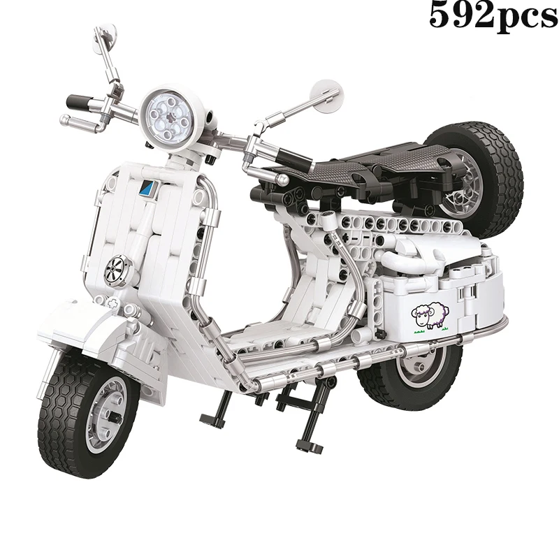 2020 Building Block Technology small sheep motorcycle scooter 594pcs children's educational toys Christmas birthday present
2020 Building Block Technology small sheep motorcycle scooter 594pcs children's educational toys Christmas birthday present