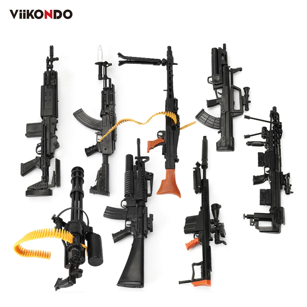 ViiKONDO 8 Pcs/Set Toy Gun Weapon Model Machinegun Sniper Rifle Miniature for 12inch Action Figure
ViiKONDO 8 Pcs/Set Toy Gun Weapon Model Machinegun Sniper Rifle Miniature for 12inch Action Figure