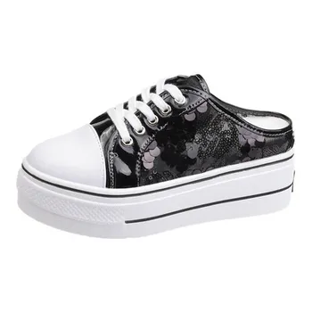 Women's slippers 2020 spring and autumn new sequined platform shoes platform shoes without heel casual large size half drag
Women's slippers 2020 spring and autumn new sequined platform shoes platform shoes without heel casual large size half drag