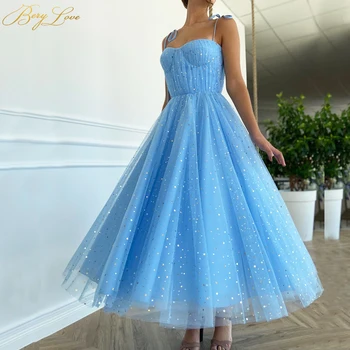 Sparkle Short Blue Prom Dresses Sweetheart Corset A Line Party Dress Tulle Long Gown Evening Dress Stars Shiny Gliter Girl Gowns
Sparkle Short Blue Prom Dresses Sweetheart Corset A Line Party Dress Tulle Long Gown Evening Dress Stars Shiny Gliter Girl Gowns