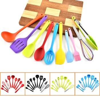 10Pc Kitchen Utensil Set Silicone Kitchen Tools Non-Stick Cooking Tools Set Spatula Cookware Cooking Utensil Kitchen Accessories
10Pc Kitchen Utensil Set Silicone Kitchen Tools Non-Stick Cooking Tools Set Spatula Cookware Cooking Utensil Kitchen Accessories