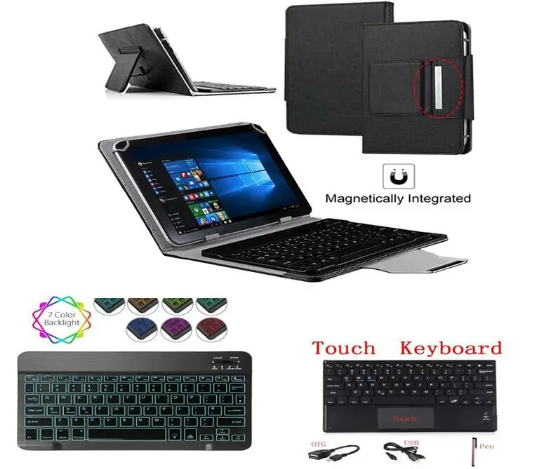 

Backlit Bluetooth Keyboard Cover for Teclast M30 T30 P10S P10HD/A10H/A10S / T20 4G/ M20 / P10 X10 T10/Tbook 10 10.1" Tablet Case