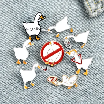 Honk Honk Naughty Goose Cartoon Lapel Pins Brooch Metal Badge Vintage Classics Jewelry Gifts Collection
Honk Honk Naughty Goose Cartoon Lapel Pins Brooch Metal Badge Vintage Classics Jewelry Gifts Collection