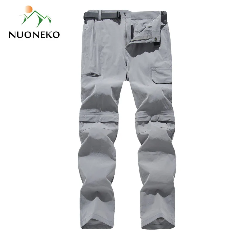 

NUONEKO-быстросохнущие Походные штаны для мужчин, уличные спортивные, летние водонепроницаемые брюки, кемпинг треккинговые, альпинистские брюки-карго, PNT06