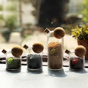 Creative glass jar with cork glass bottle for sugar coffee beans child candy jar kitchen Sealed cereal dispenser cookie jar
Creative glass jar with cork glass bottle for sugar coffee beans child candy jar kitchen Sealed cereal dispenser cookie jar