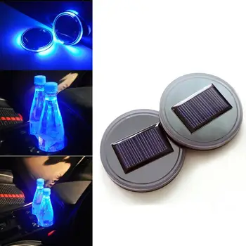 2Pcs Solar Auto Bekerhouder Met LED Licht Bodem Mat Styling Drankjes Pad Coaster Fles Lamp Auto Cover G4G0 
2Pcs Solar Auto Bekerhouder Met LED Licht Bodem Mat Styling Drankjes Pad Coaster Fles Lamp Auto Cover G4G0