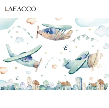 Laeacco Watercolor Hot Air Balloons Plane Baby Birthday Party Customized Banner Portrait Photo Background Photography Backdrops 
Laeacco Watercolor Hot Air Balloons Plane Baby Birthday Party Customized Banner Portrait Photo Background Photography Backdrops