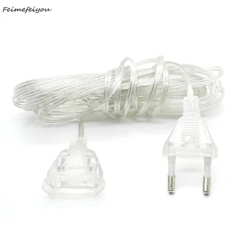 New 3m Plug Extender Wire Extension Cable EU/US Plug For LED String Light Christmas Wedding Party Home Decoration
New 3m Plug Extender Wire Extension Cable EU/US Plug For LED String Light Christmas Wedding Party Home Decoration