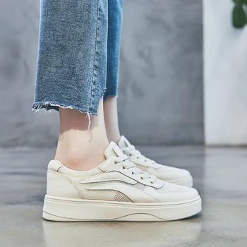 Spring Women Platform Sneakers Fashion Leather Casual Shoes Female Lace Up Flats Woman Vulcanized Shoes Footwear walking shoes
Spring Women Platform Sneakers Fashion Leather Casual Shoes Female Lace Up Flats Woman Vulcanized Shoes Footwear walking shoes
